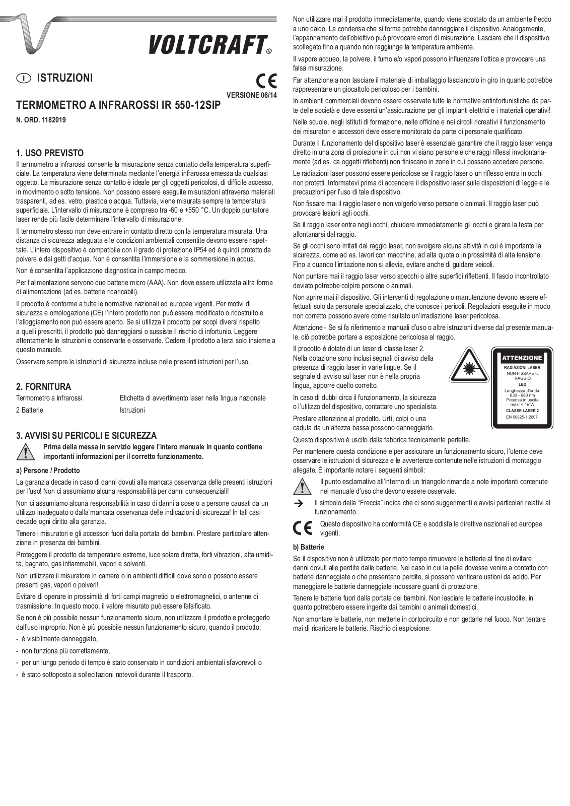 VOLTCRAFT IR 550-12SIP User guide