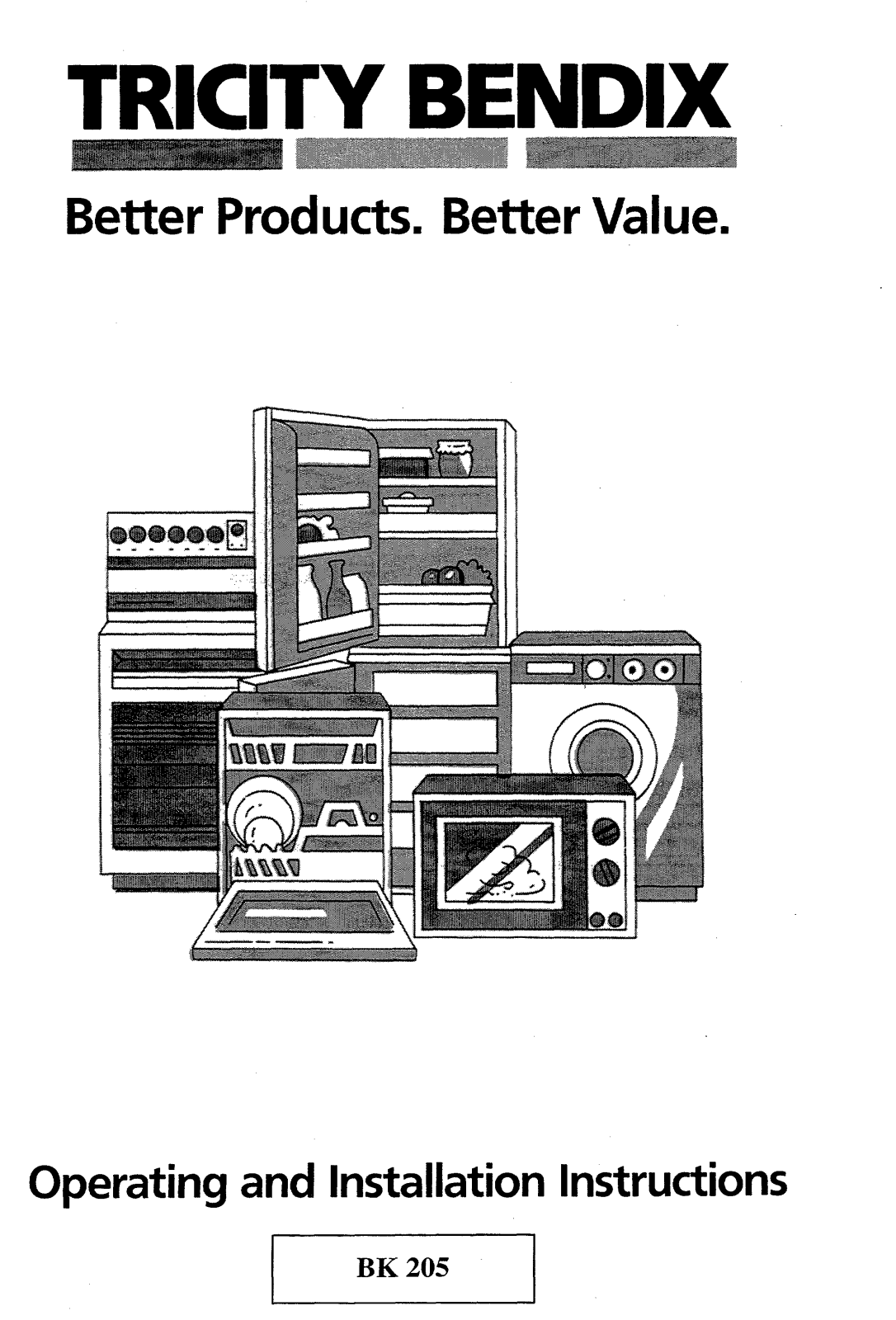 tricity bendix BK205B, BK205W User Manual