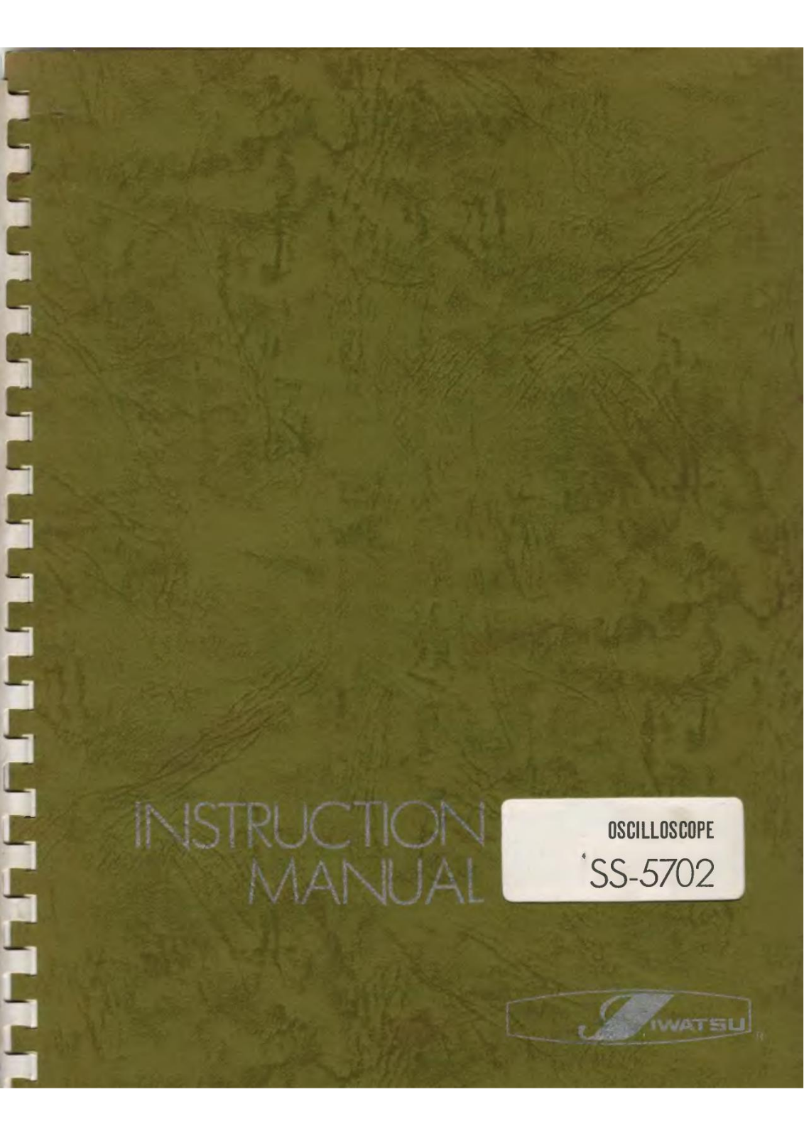 Iwatsu SS-5702 Service manual