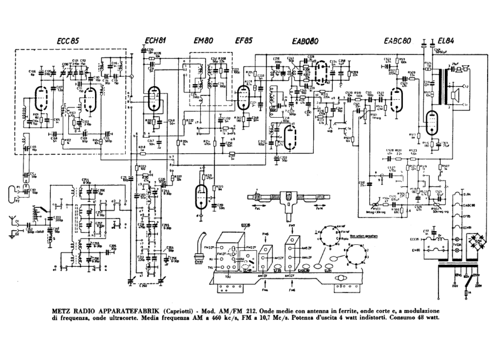 Metz 212 schematic