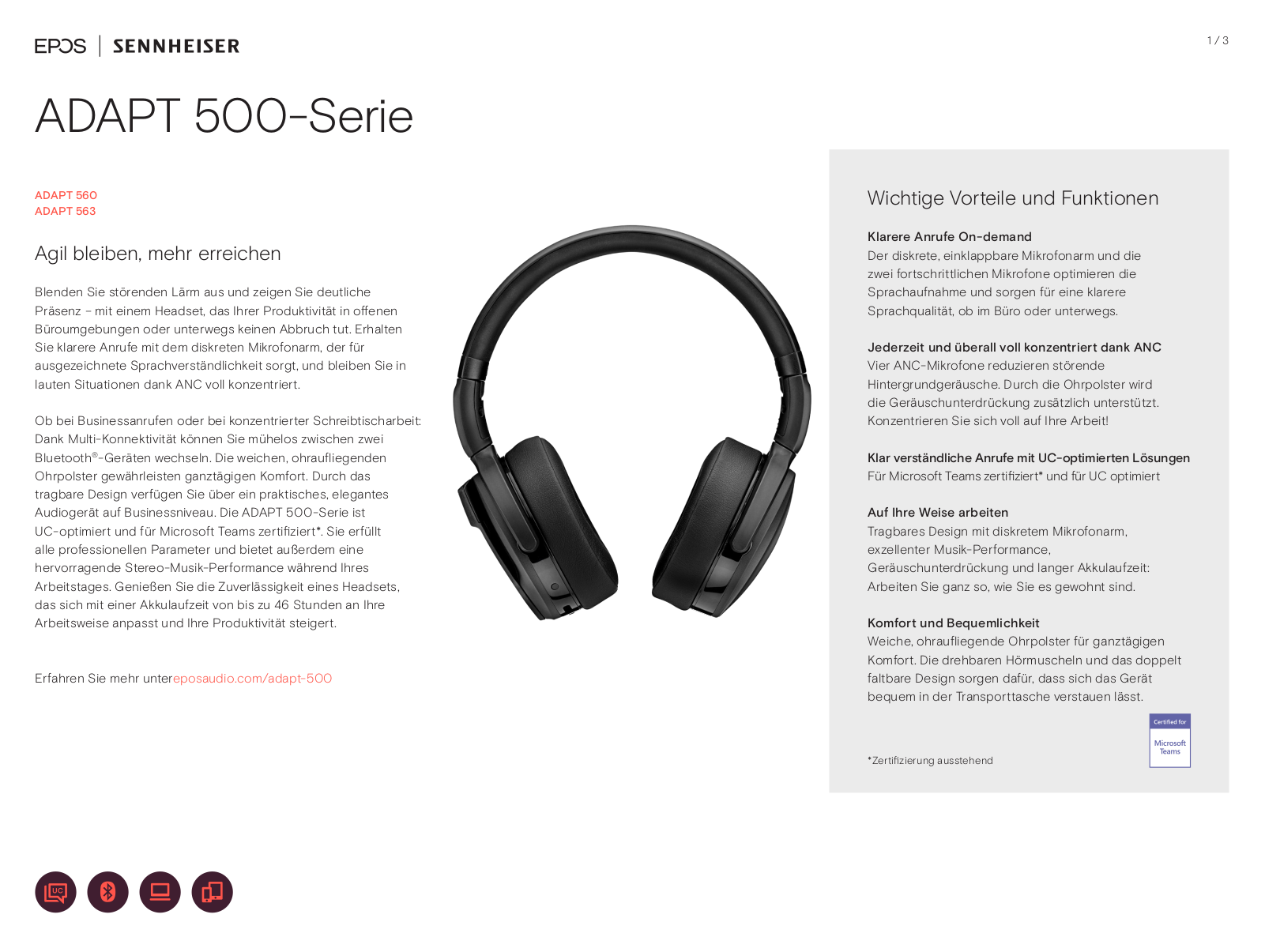 Sennheiser Adapt 500 User Manual