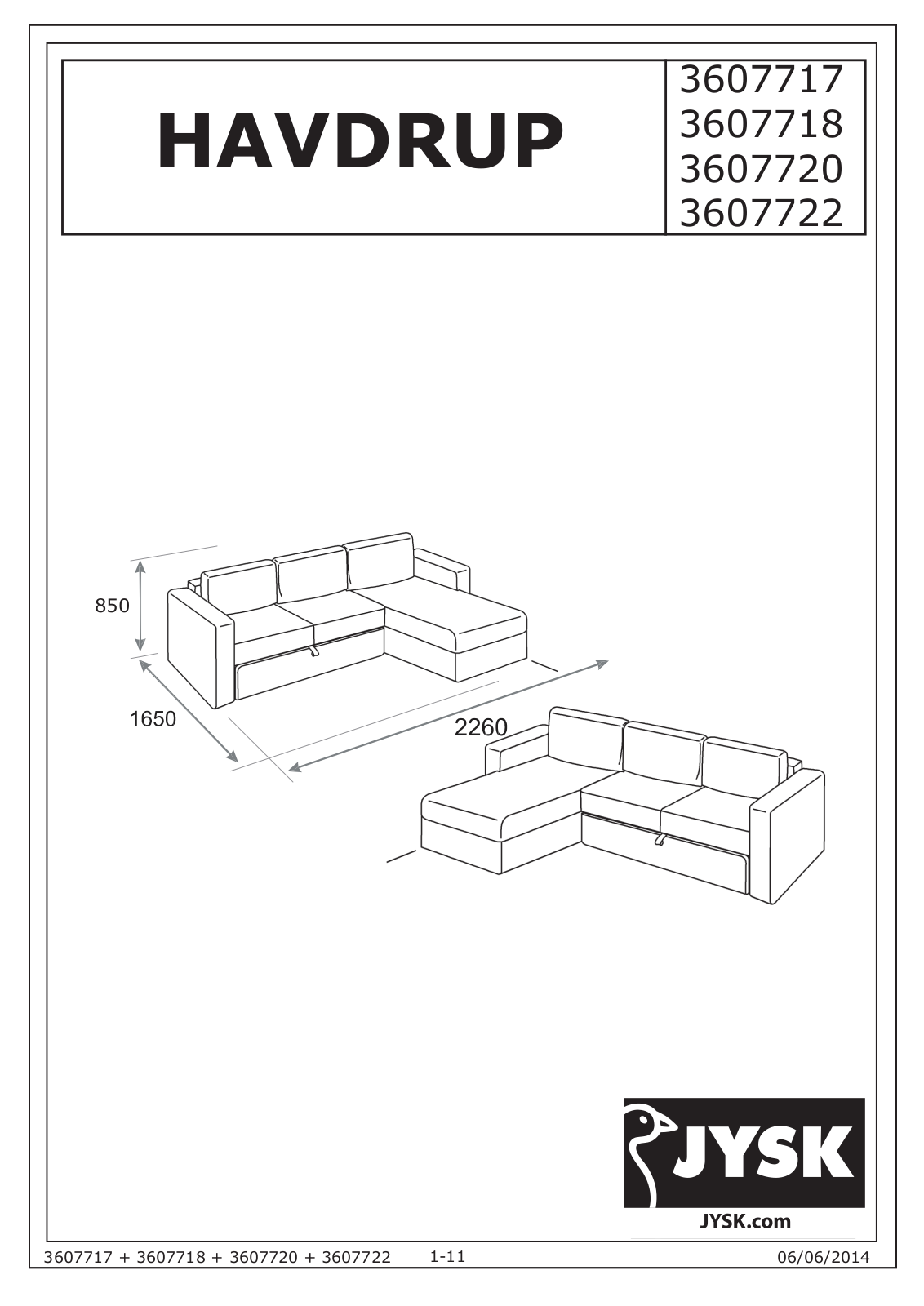 JYSK Havdrup User Manual