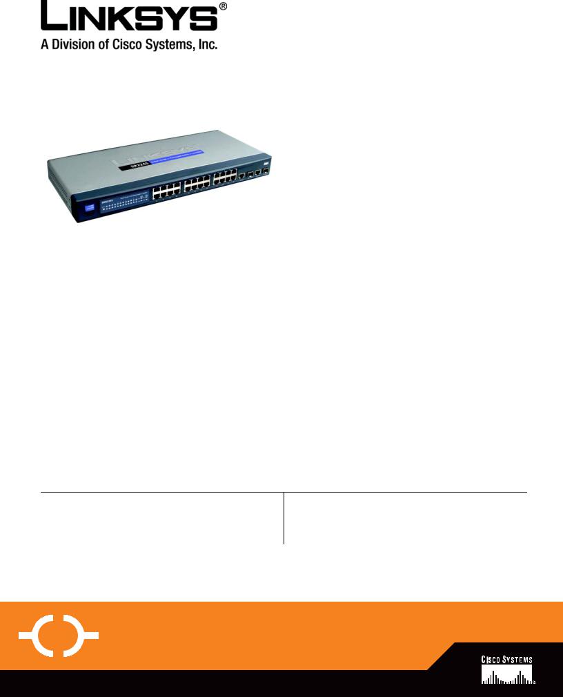 Linksys SR224G User Manual