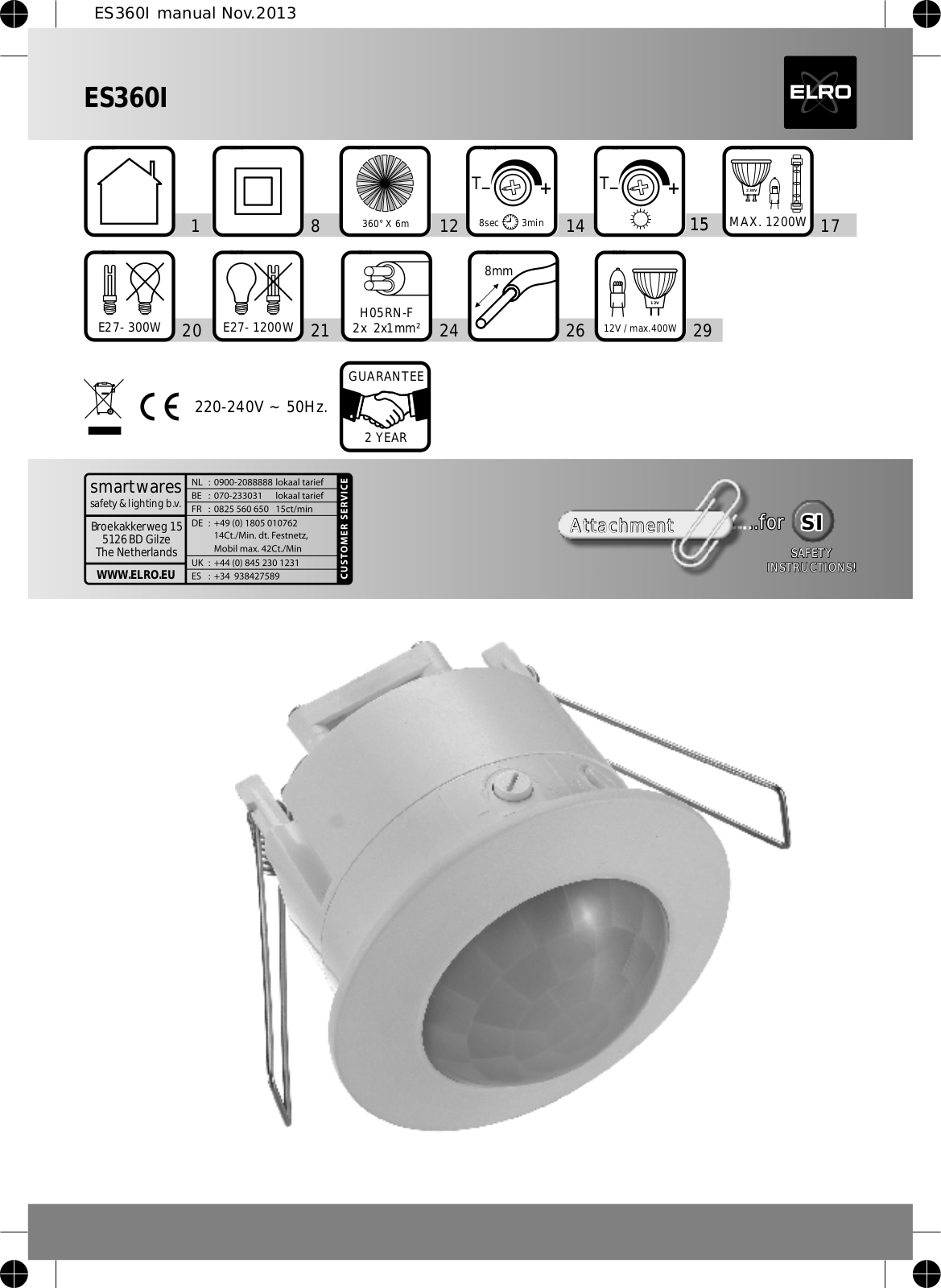 Elro ES360I User Manual