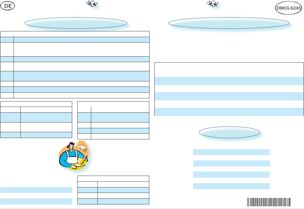 Whirlpool DMCG 6245 IN PROGRAM CHART