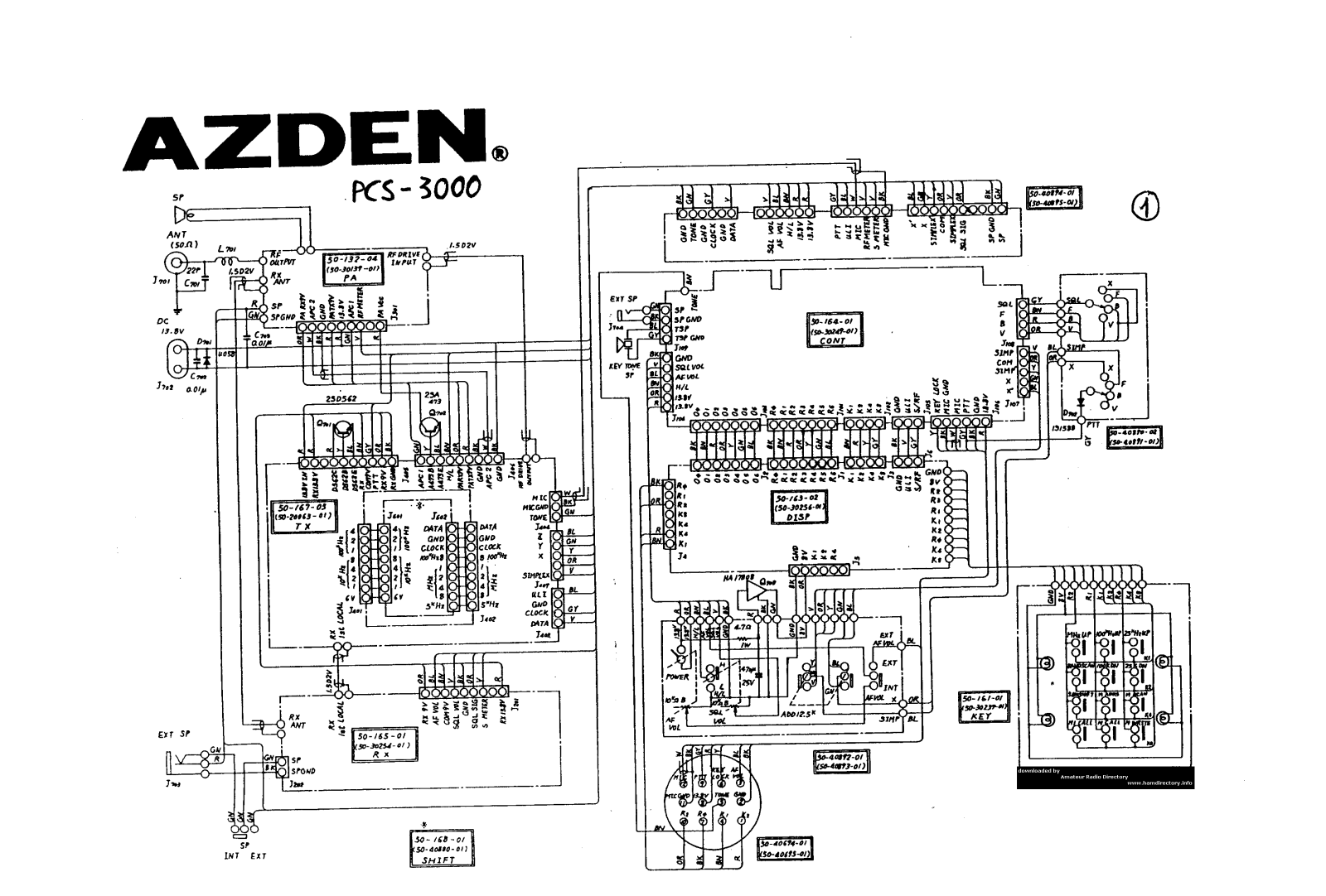 Pozosta AZDEN-PCS-3000 Schematic