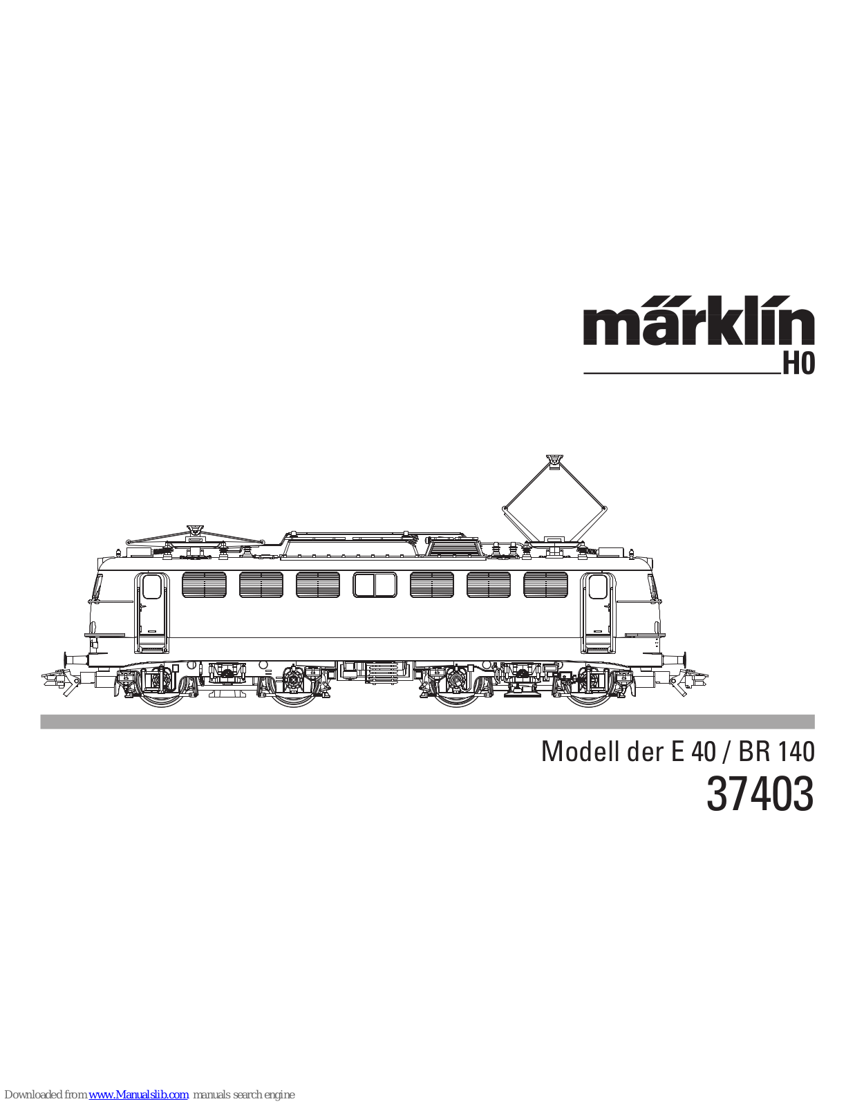 marklin 37403, 37404 User Manual