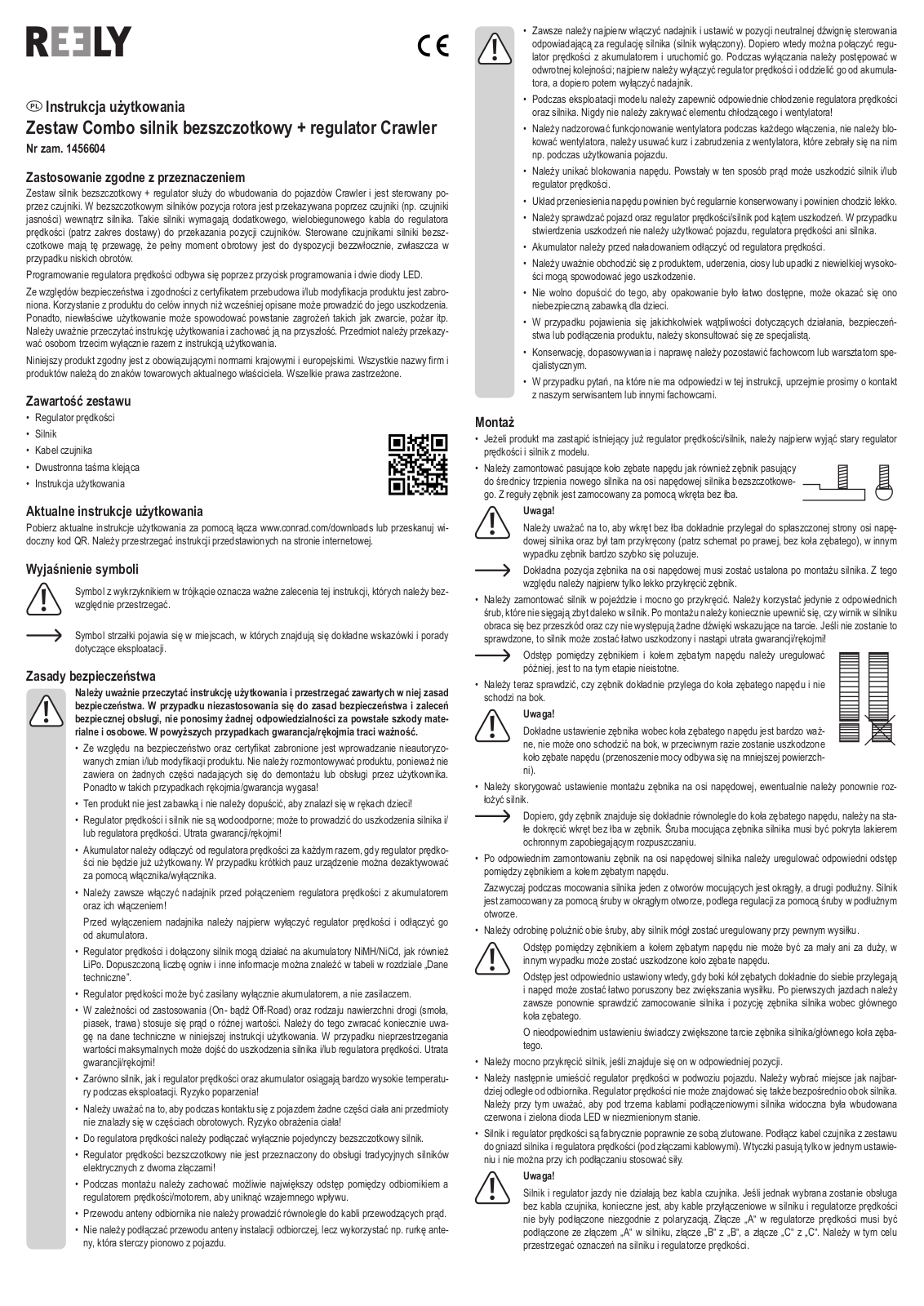 Reely Crawler User manual