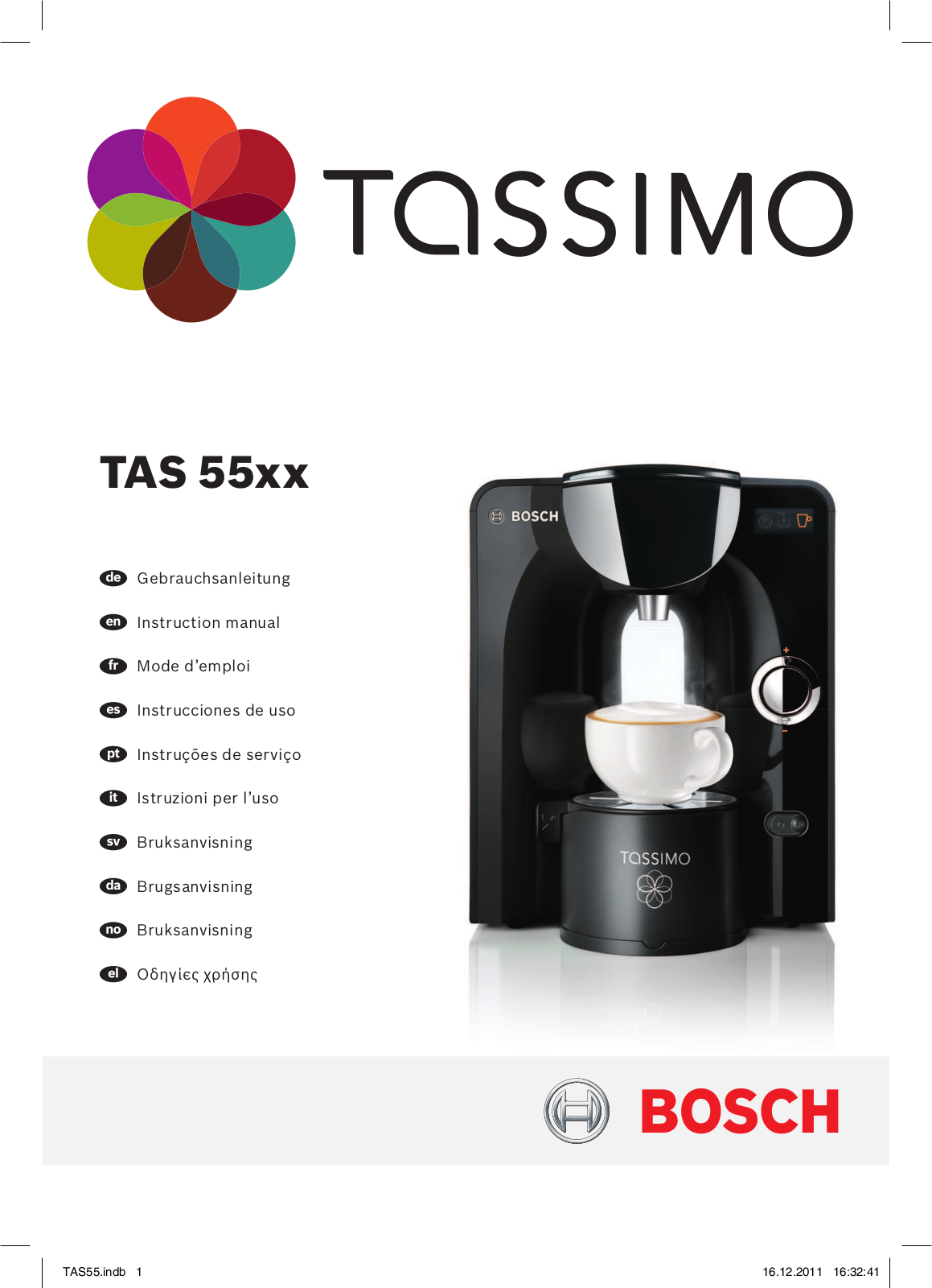 BOSCH TAS5546 User Manual