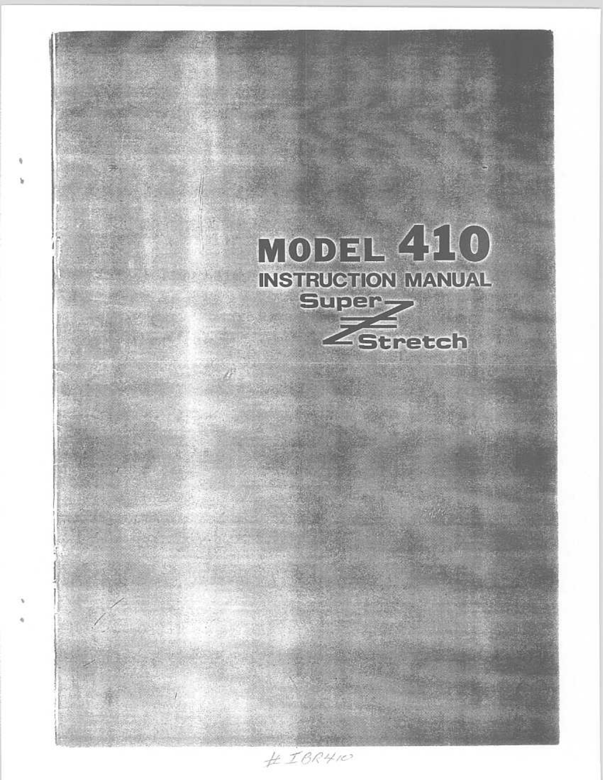 RICCAR 410 Owner's Manual