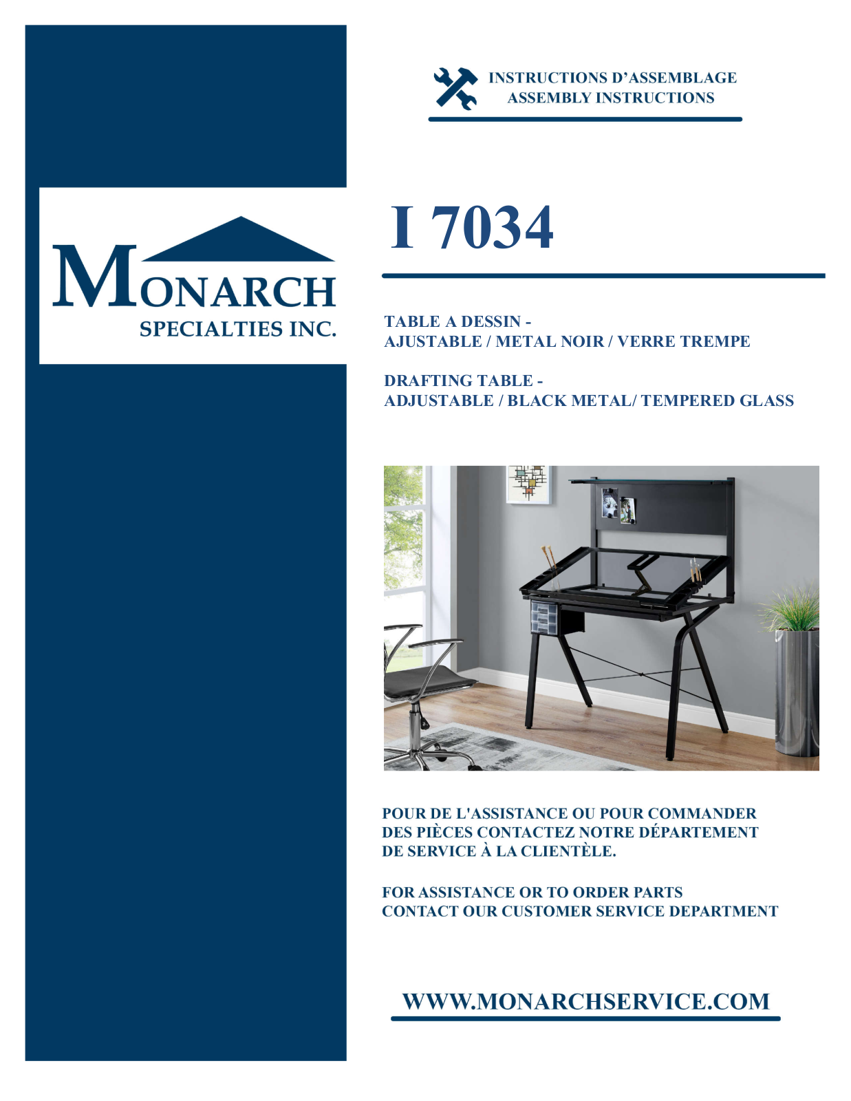 Monarch I7034 Assembly Guide