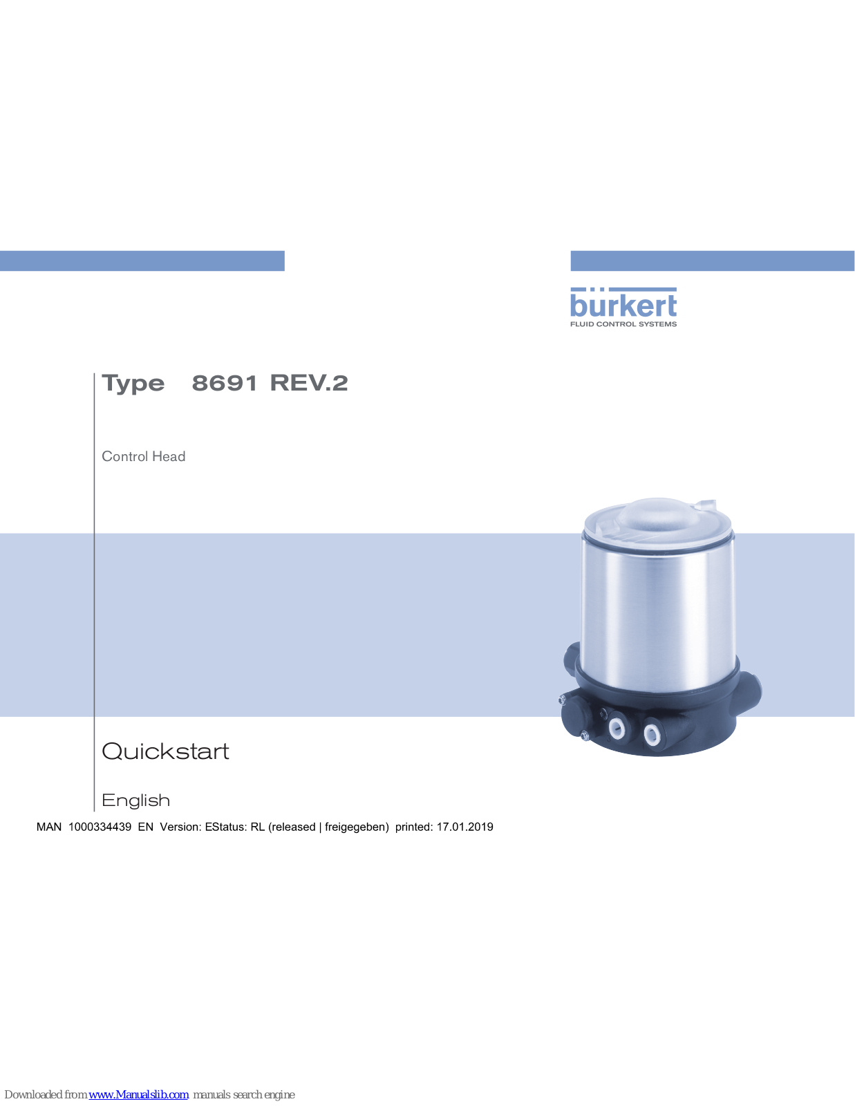 Burkert 8691 REV.2 Quick Start Manual