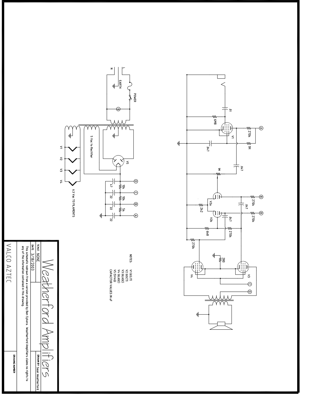 Valco aztec schematic