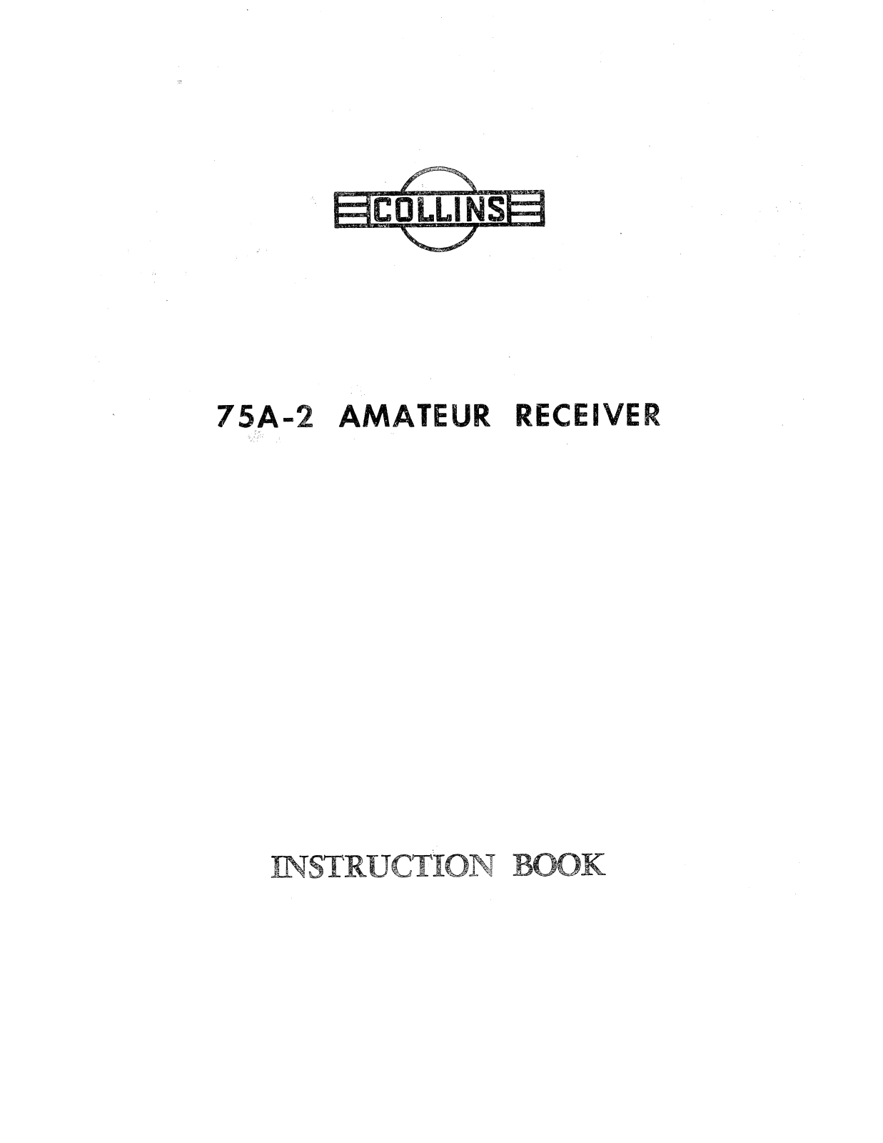 COLLINS 75A-2 User Manual