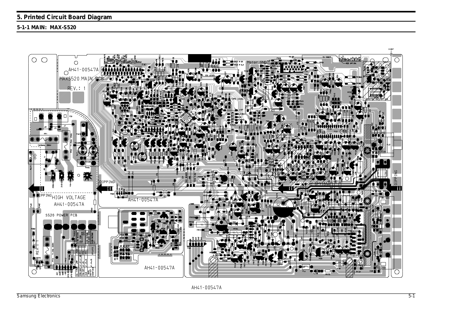 SAMSUNG MAX-S520 Schematic PCB Diagram