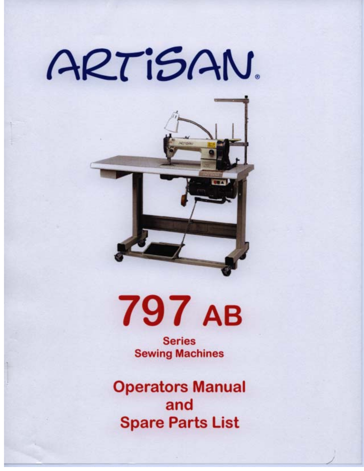 Artisan 797 AB User Manual - ManualMachine.com