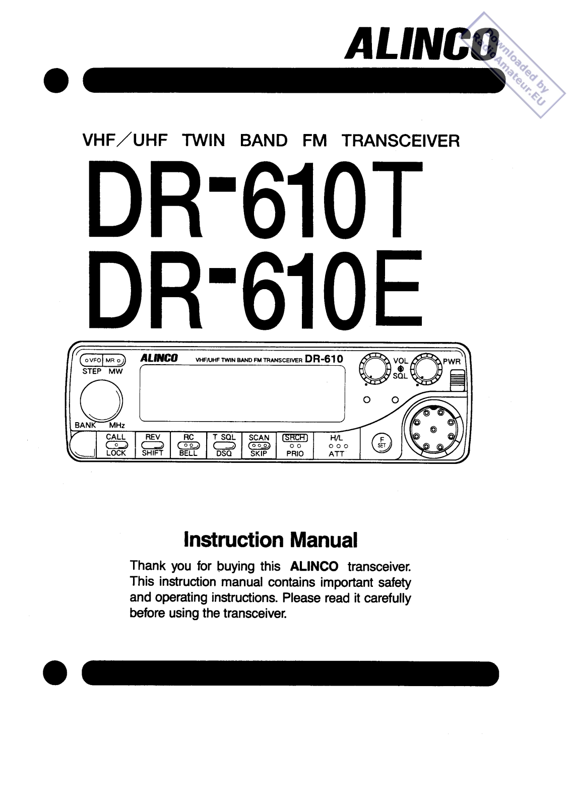 Pozosta DR-610 User Manual