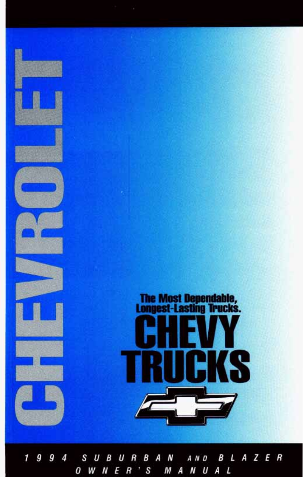 Chevrolet Suburban 1994 Owner's Manual