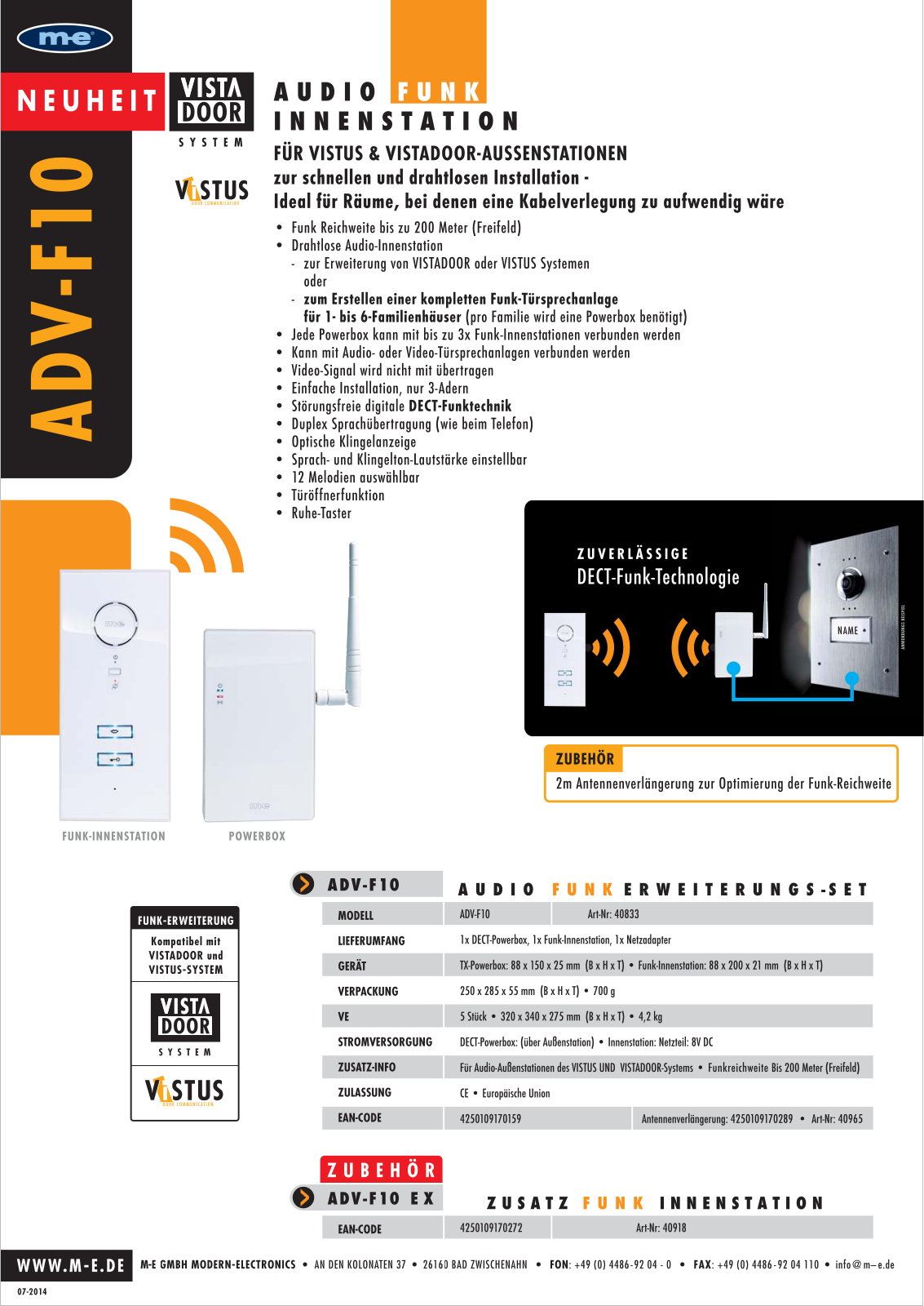 m-e ADV-F10 User guide