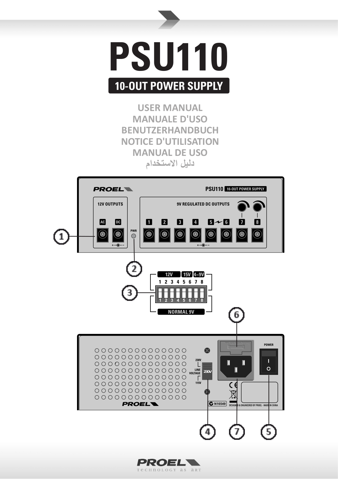 Proel PSU110 User Manual