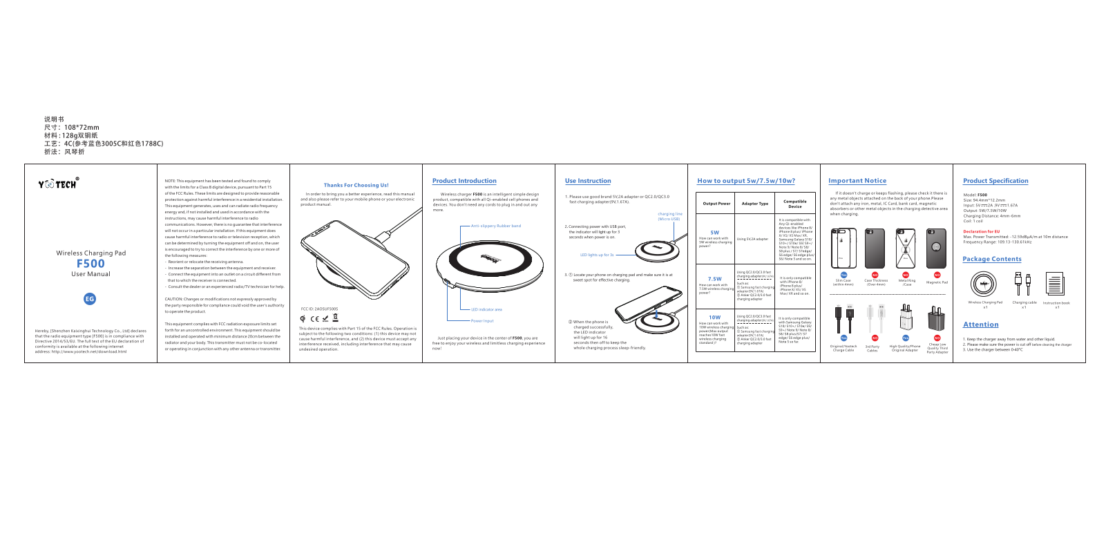 ShenZhen F500S User Manual