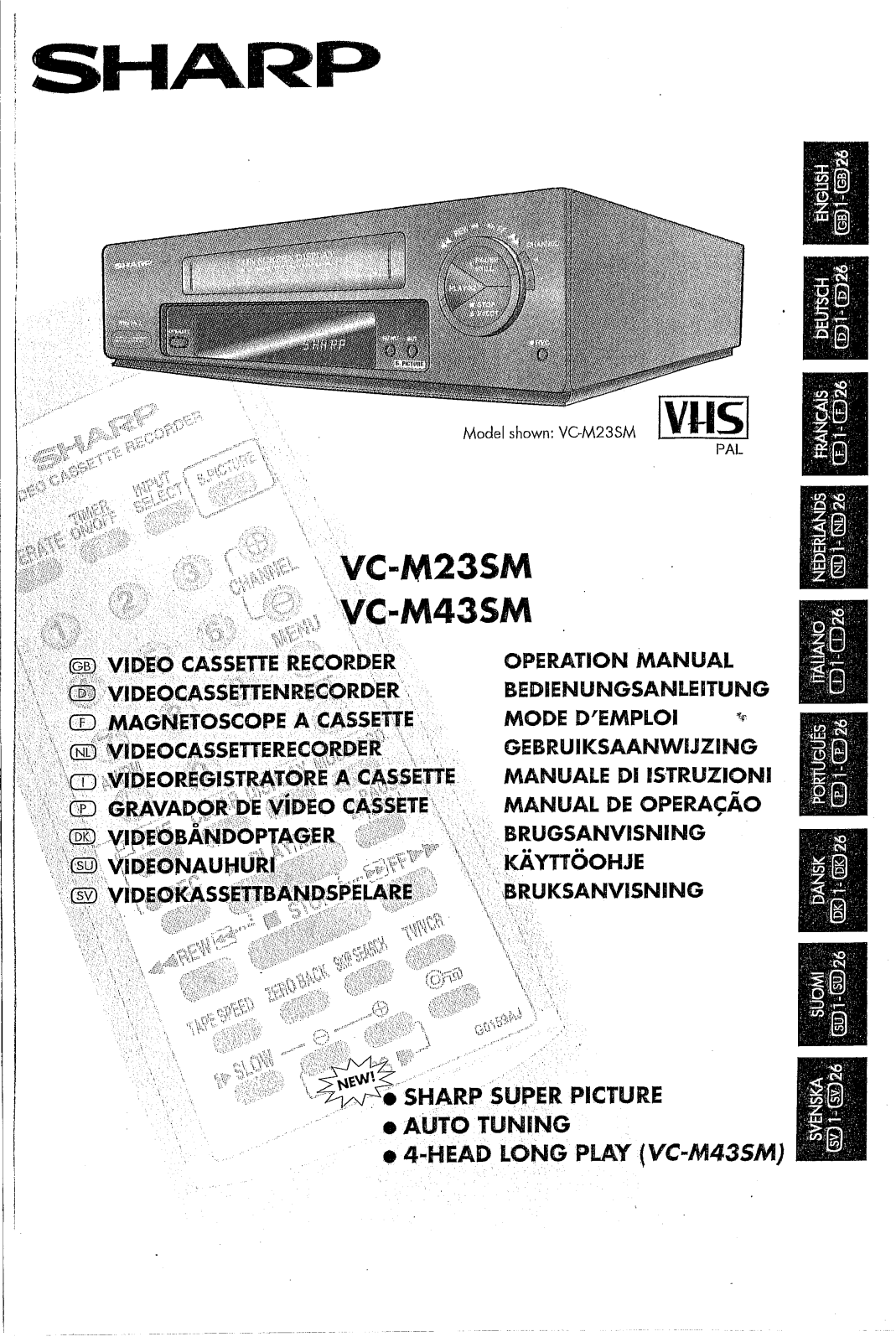 Sharp VC-M23SM, VC-M43SM User Manual