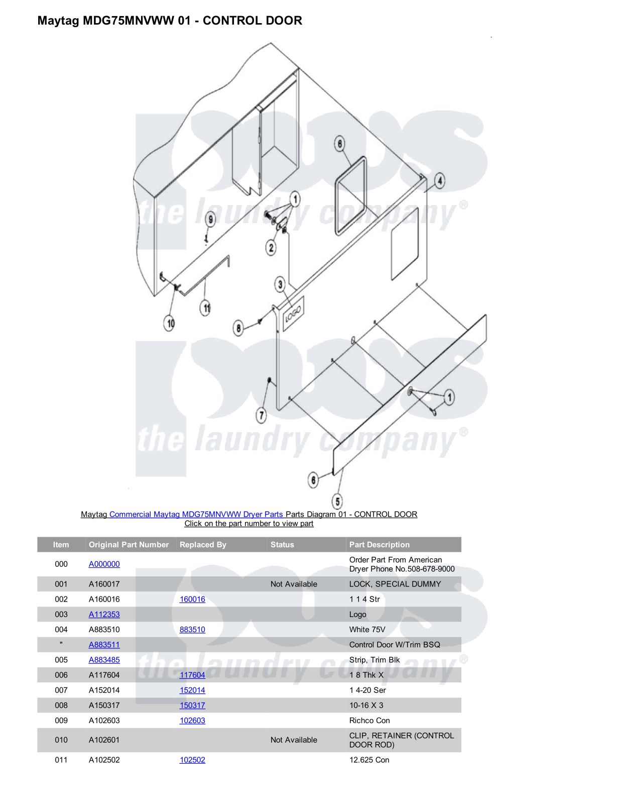 Maytag MDG75MNVWW Parts Diagram