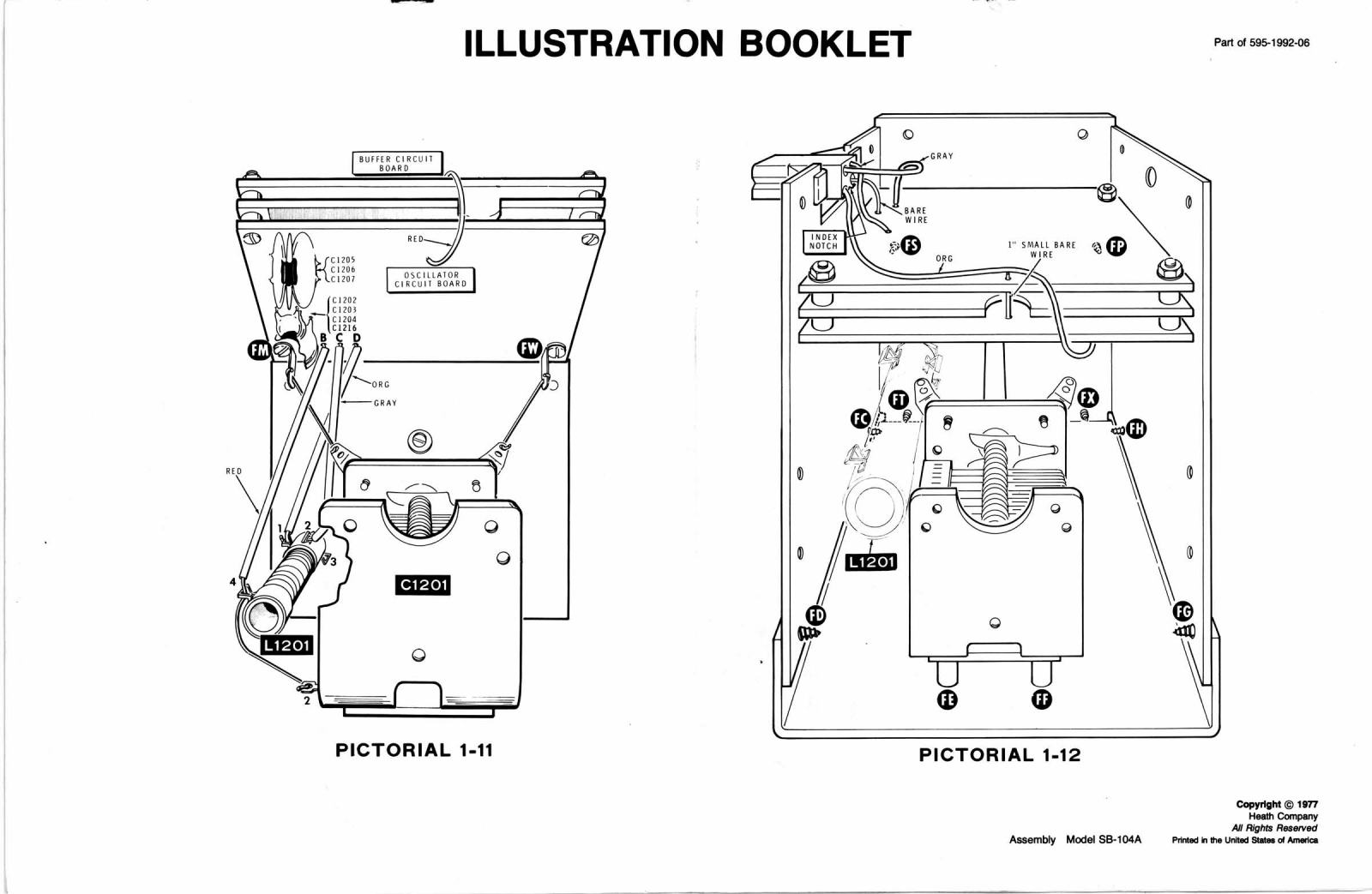 Heath Heathkit SB-104A Illustration Booklet