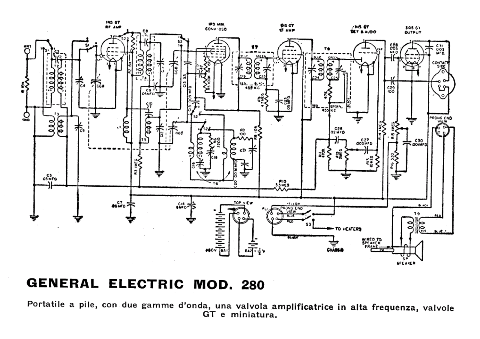 General Electric 280 schematic