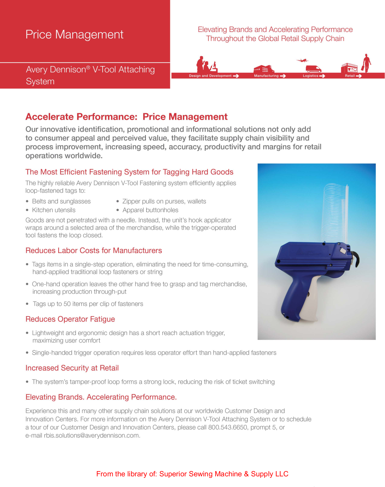Dennison V-Tool Attaching User Manual - ManualMachine.com