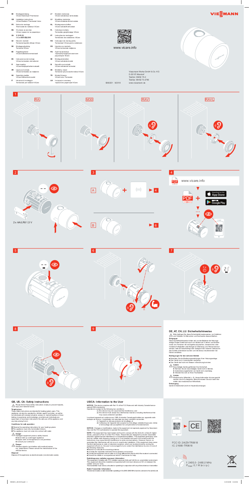 Viessmann Elektronik TR0618 User Manual