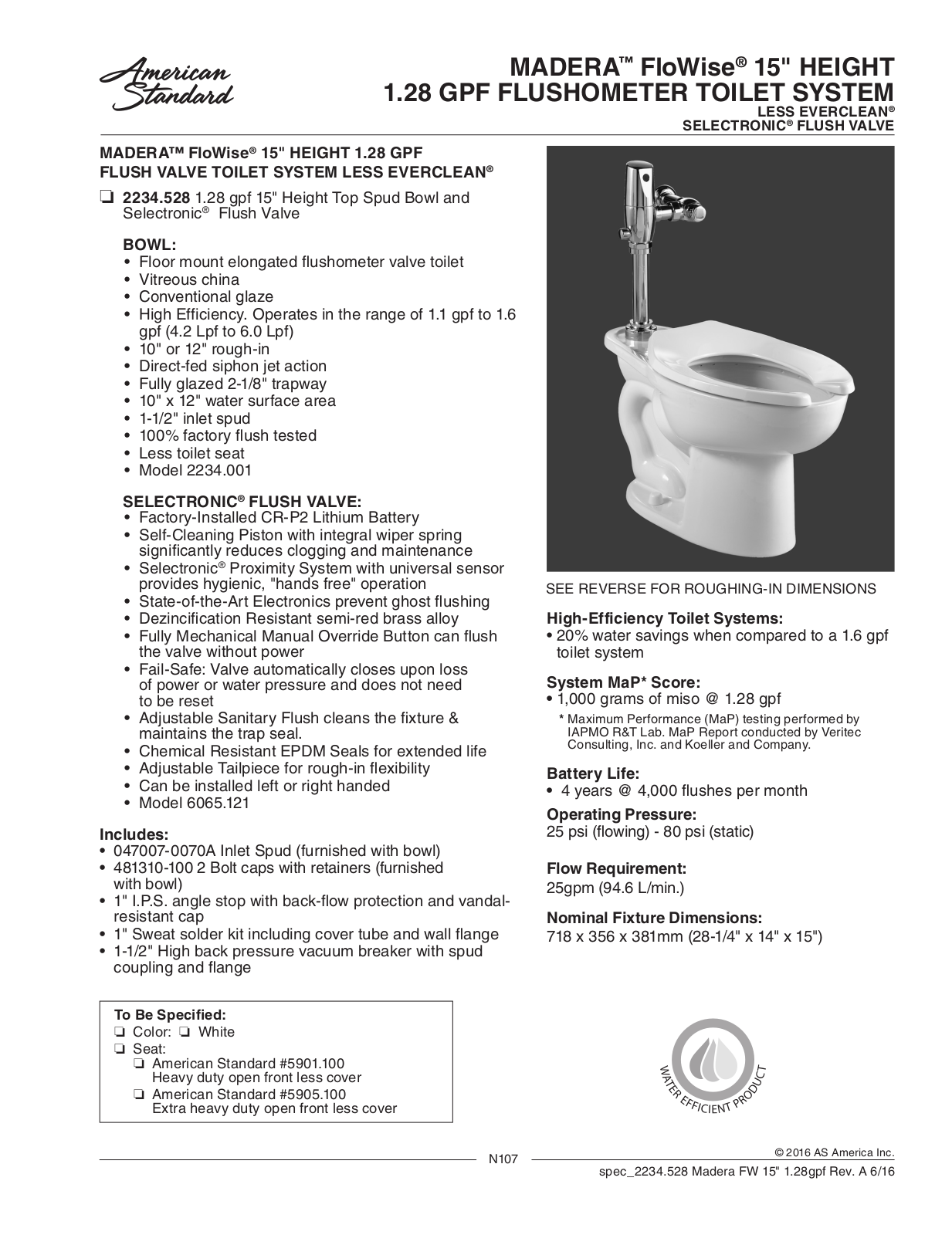 American Standard ASD10008 Specifications - ManualMachine.com