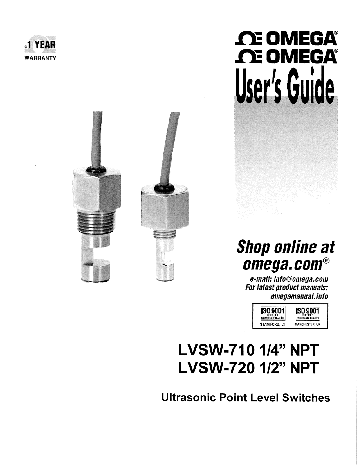 Omega LVSW-710, LVSW-720 User guide - ManualMachine.com