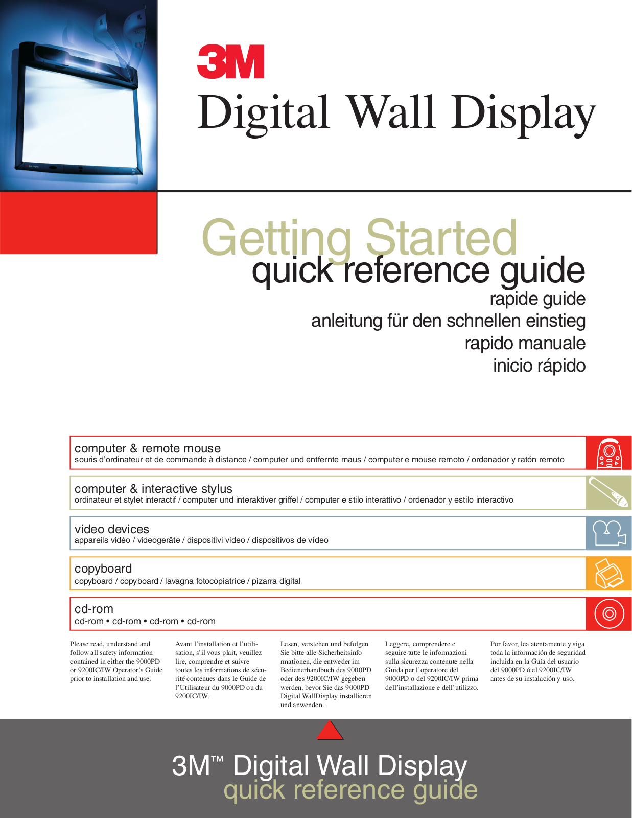 3M 9000PD Plus Quick Start Guide