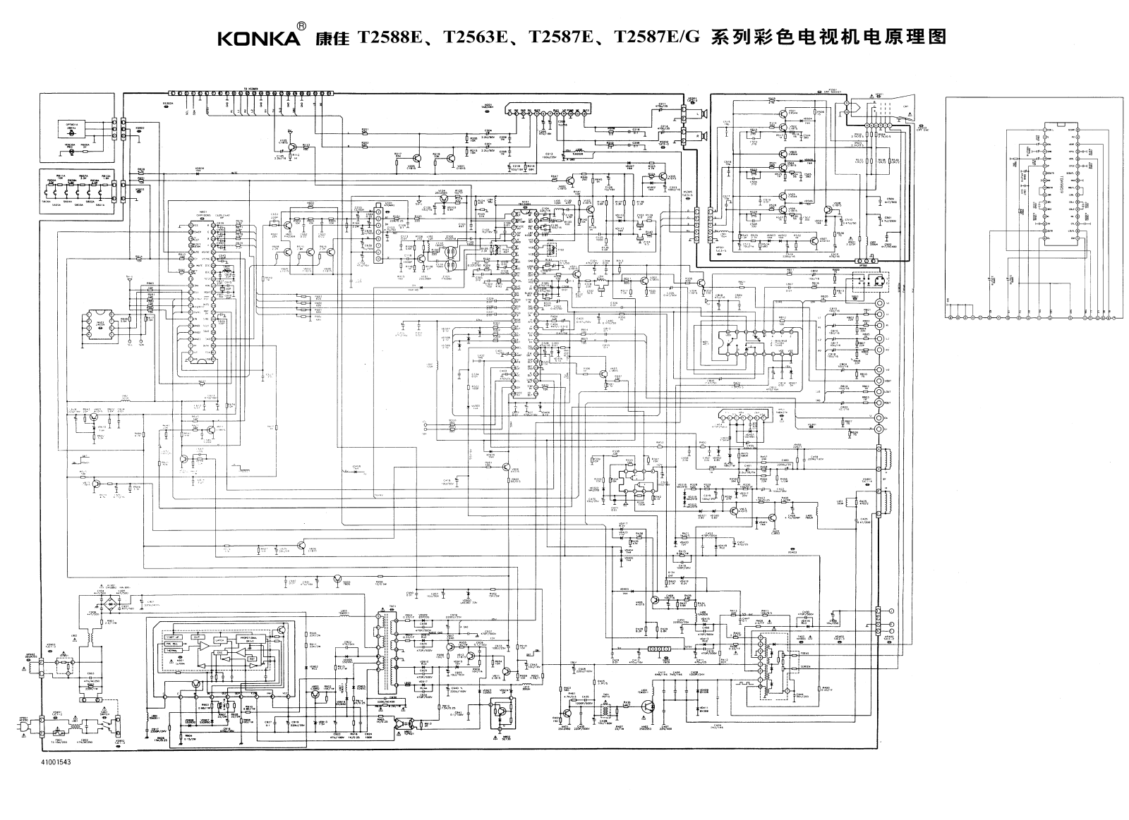 KONKA T2563E Schematic