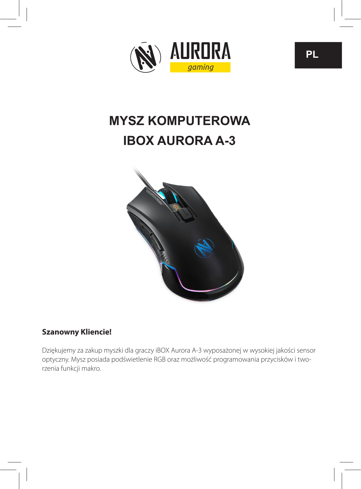 iBox Aurora A-3 operation manual