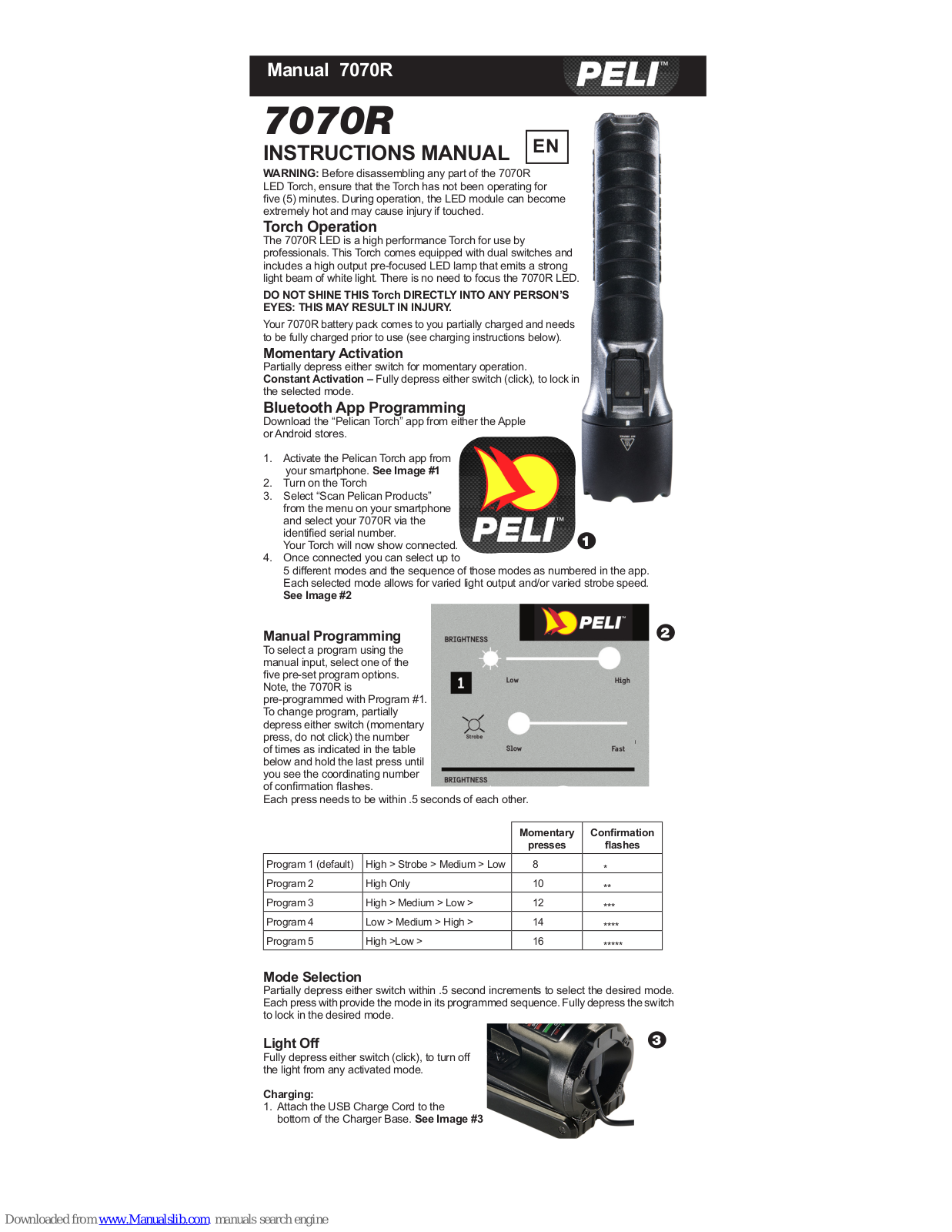 PELI 7070R Instruction Manual