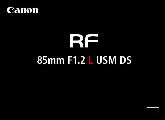 Canon RF 28-70mm f/2L USM User manual