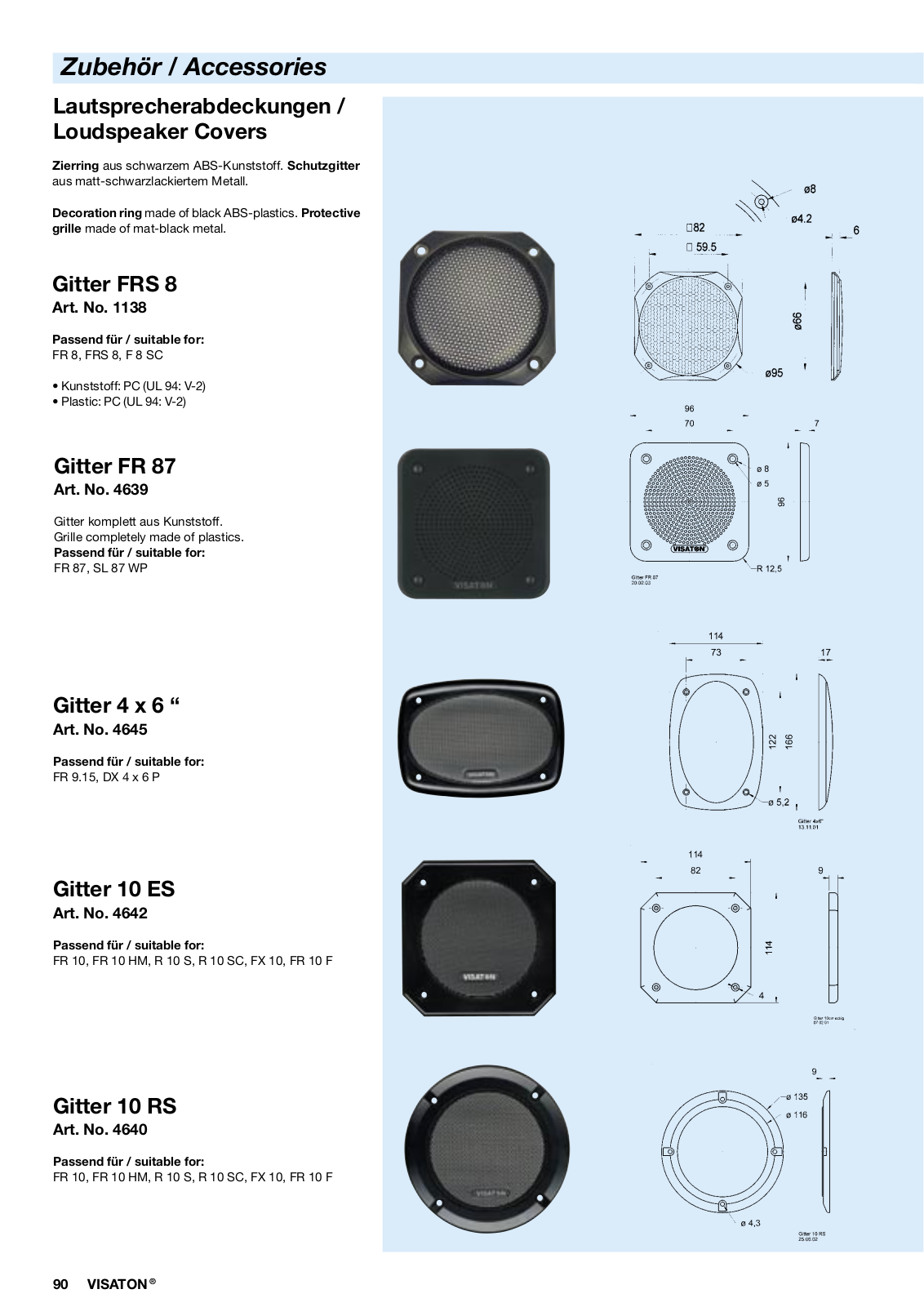VISATON VIS SG 1138 Datasheet - ManualMachine.com