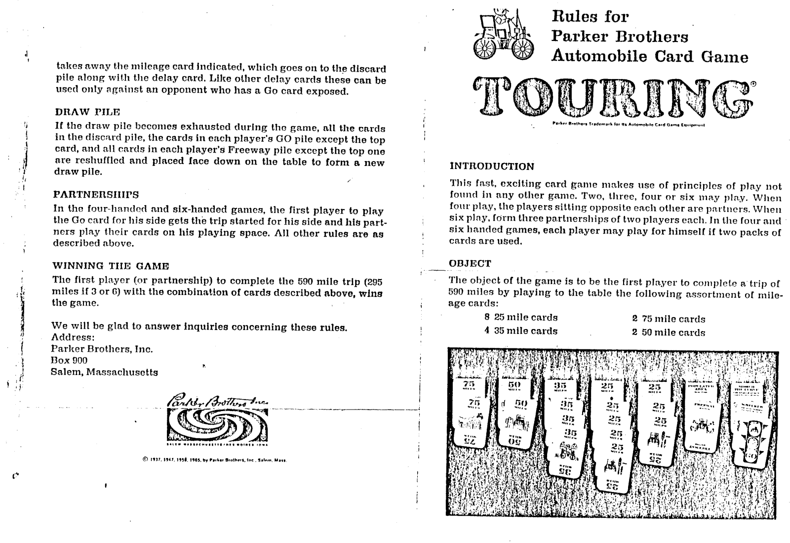 Hasbro TOURING User Manual