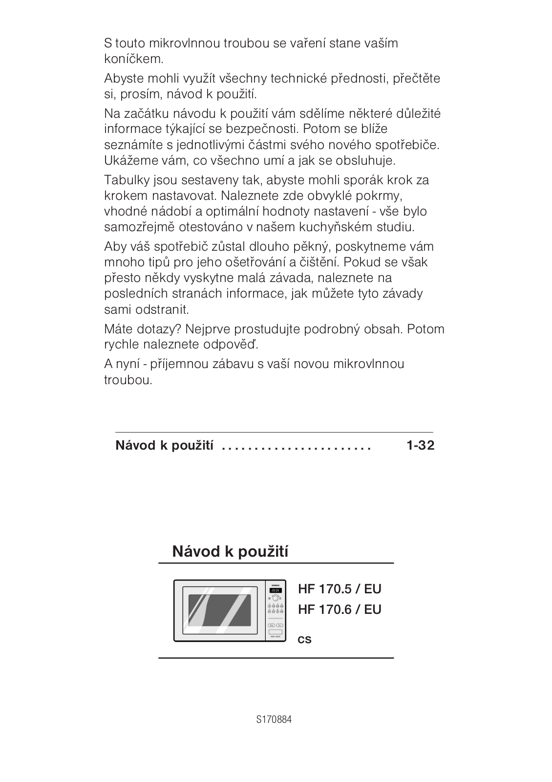 Siemens HF 17055 User Manual