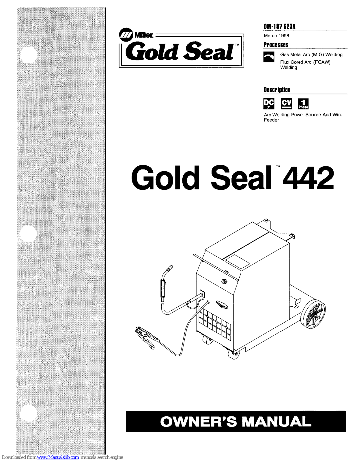 Miller Gold Seal 442 Owner's Manual