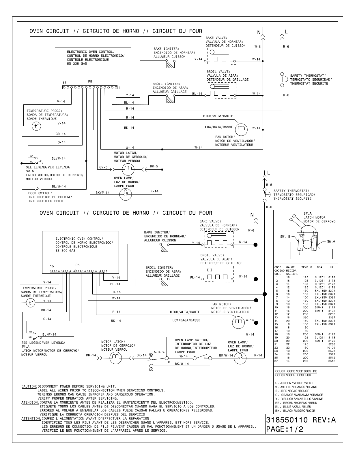 Frigidaire FLB3099HFL WIRING DIAGRAM