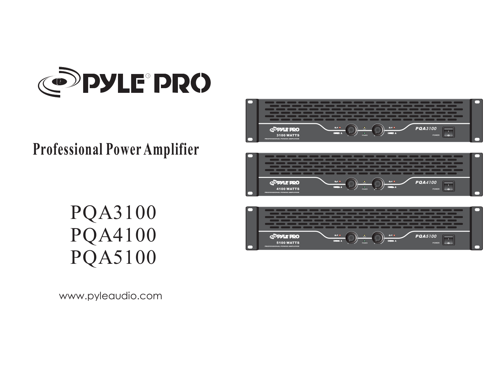 PYLE Audio PQA4100, PQA3100, PQA5100 User Manual