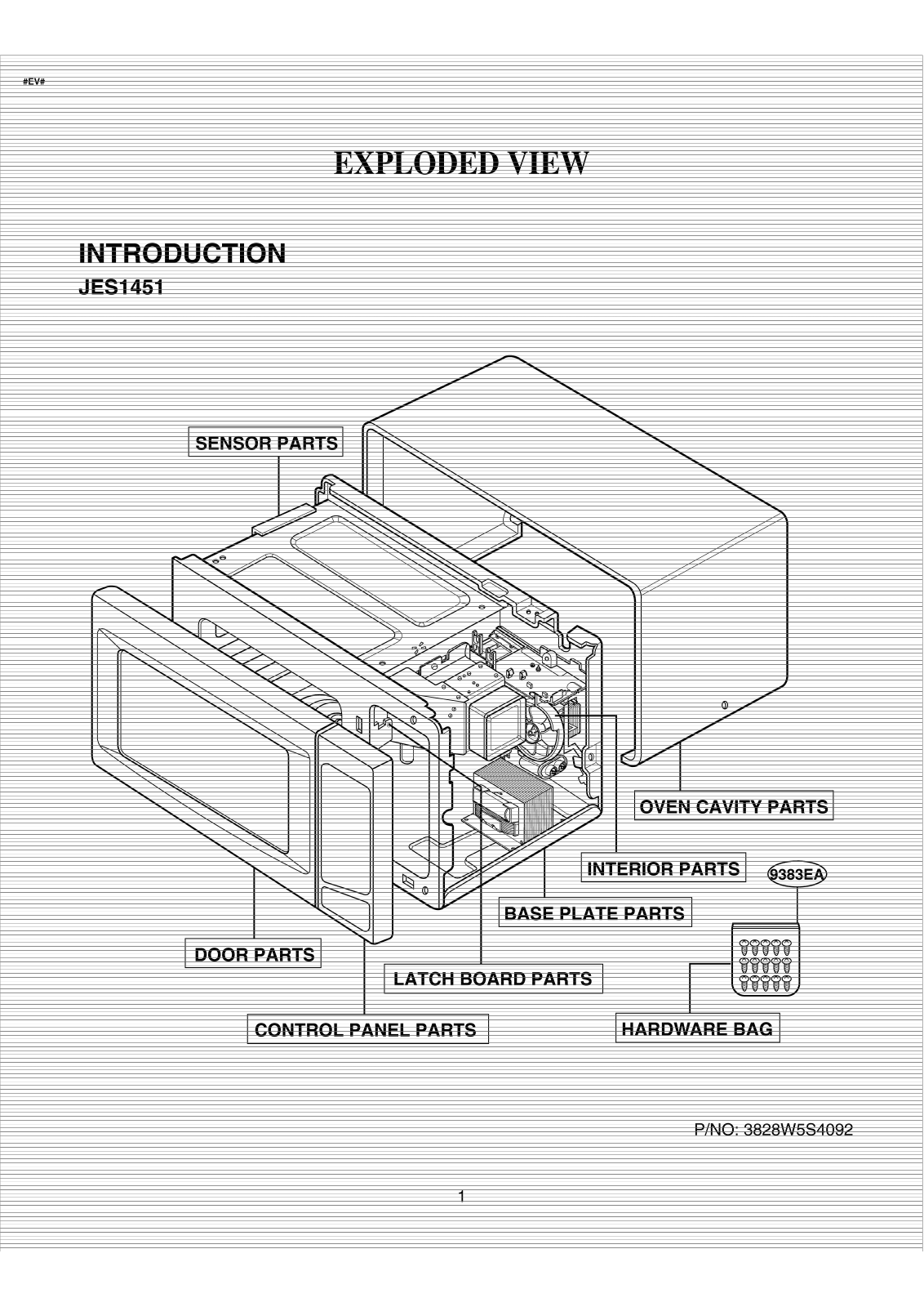 Ge Jes1451bj01, Jes1451wj01, Jes1451wj02, Jes1451wj, Jes1451bj02 Service Manual