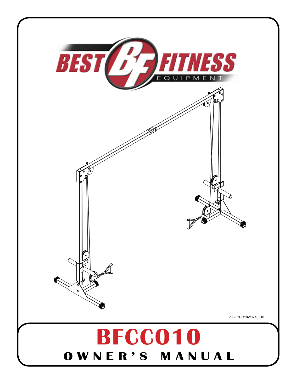 Body-Solid BFCCO10 Assembly Guide - ManualMachine.com