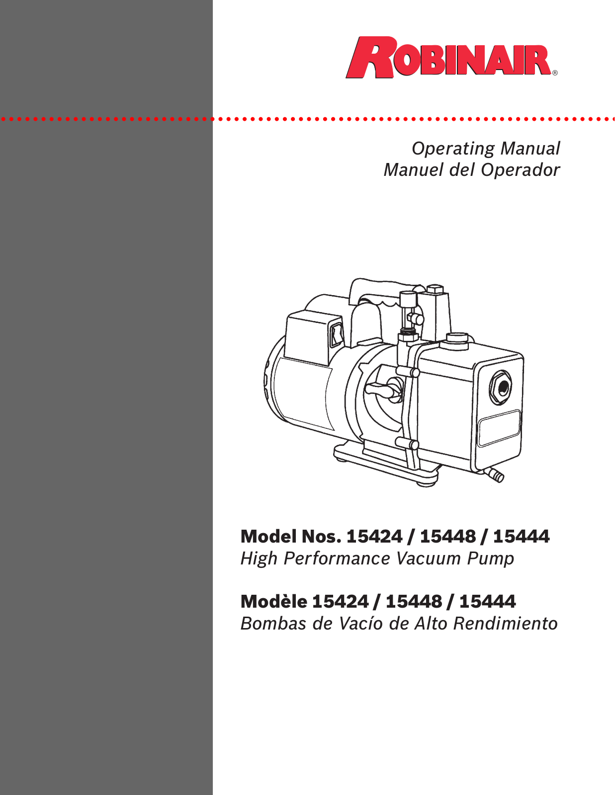 Robinair 15448 User Manual