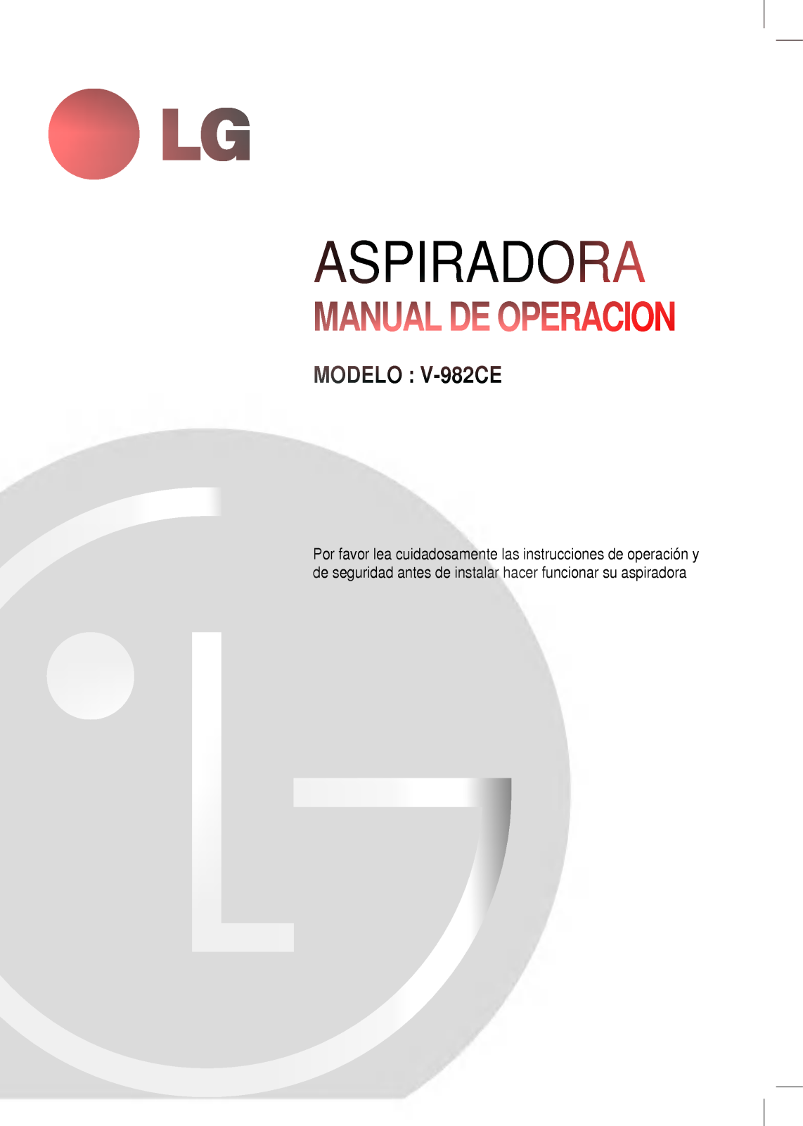 LG V-982CE User Guide - ManualMachine.com