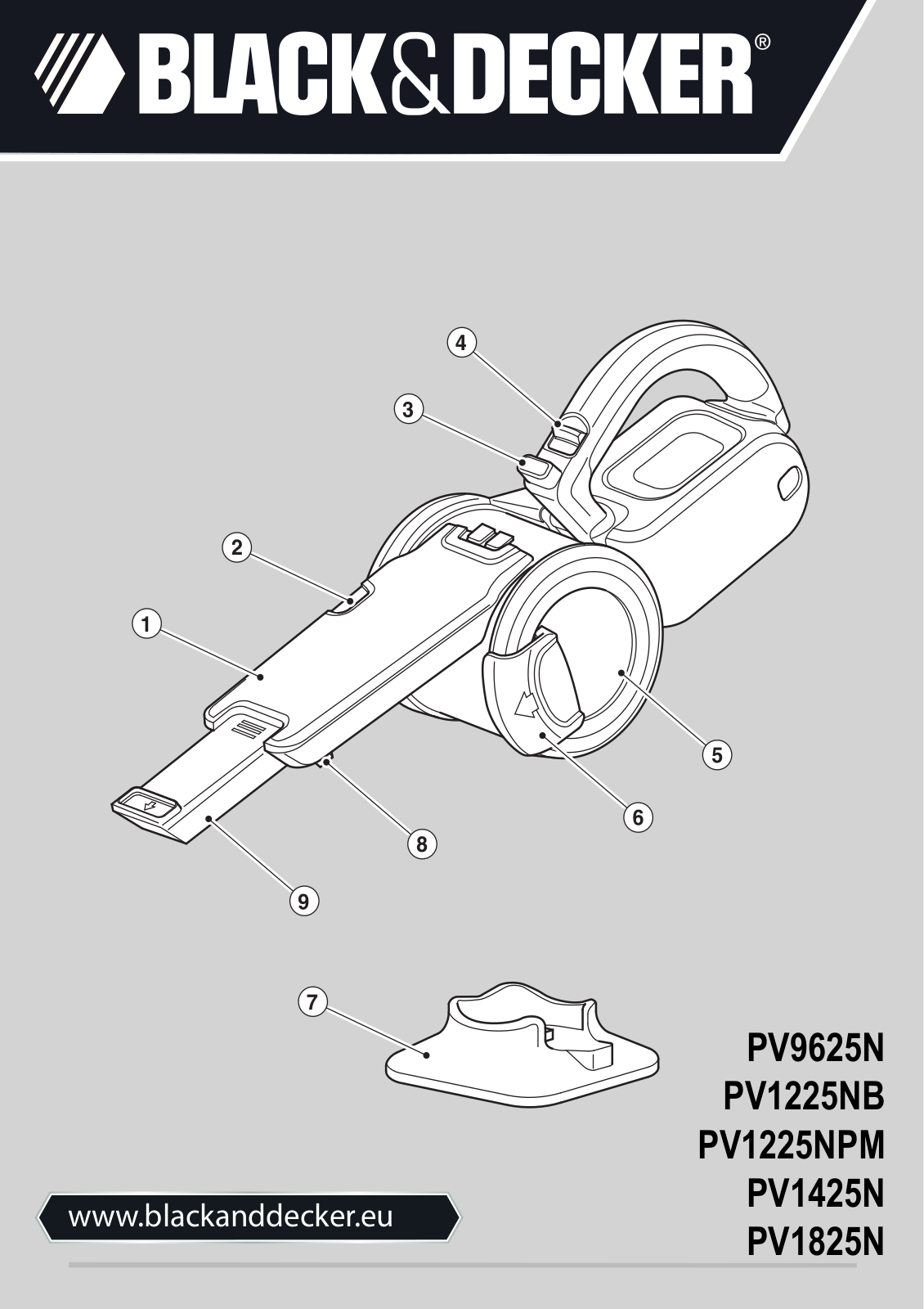 Black & Decker PV1425N, PV1225NPM, PV1225NB, PV1825N User Manual