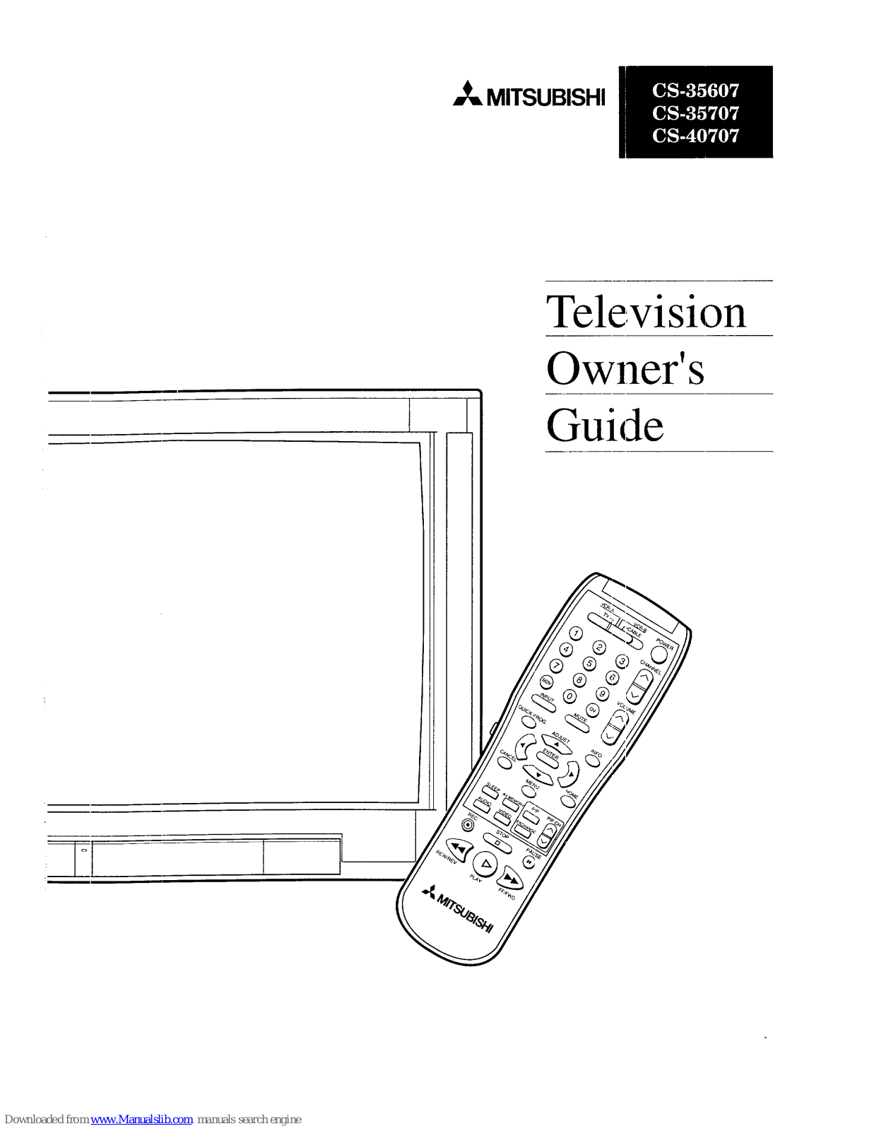 Mitsubishi CS-35707, cs-40707, CS-35607 User Manual - ManualMachine.com